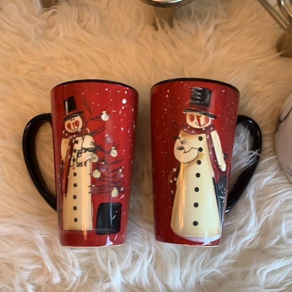 Certified international snowman tall mugs - Picture 2 of 15